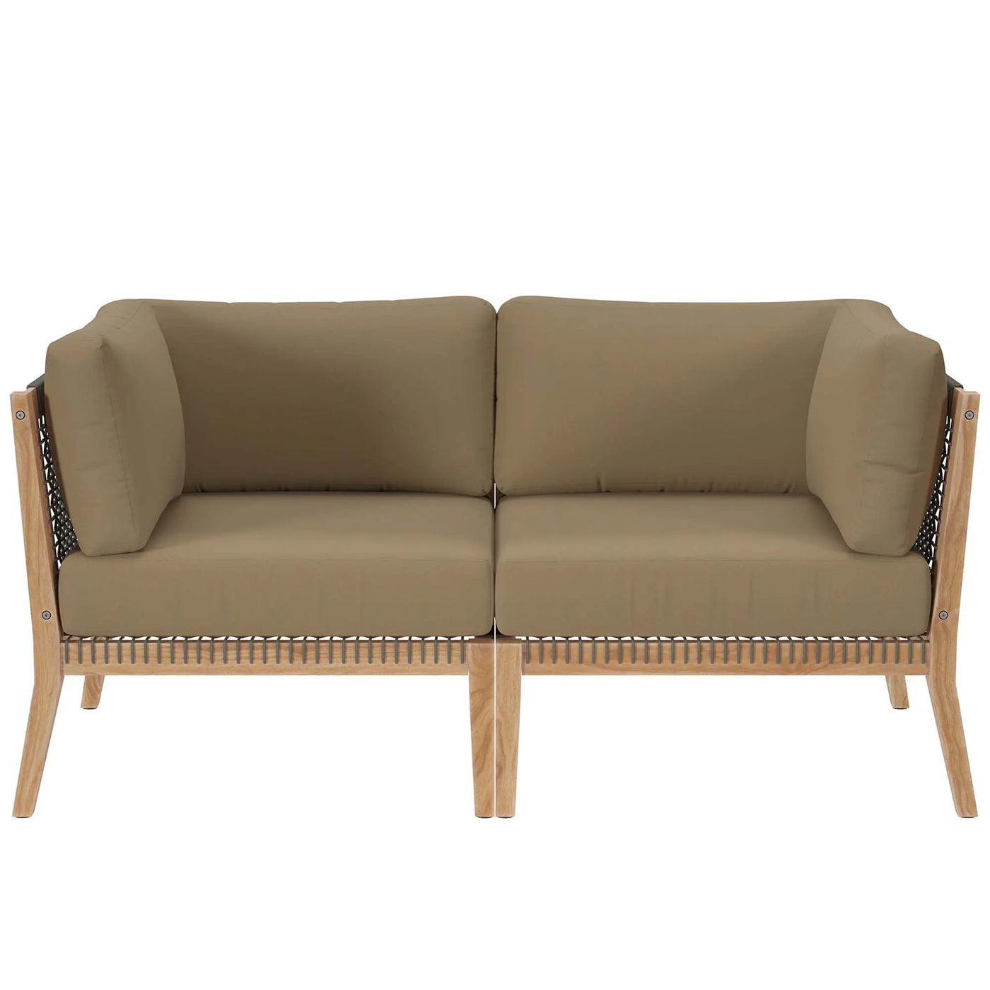 Clearwater Outdoor Patio Teak Wood Loveseat by Modway by HouseOfZazla