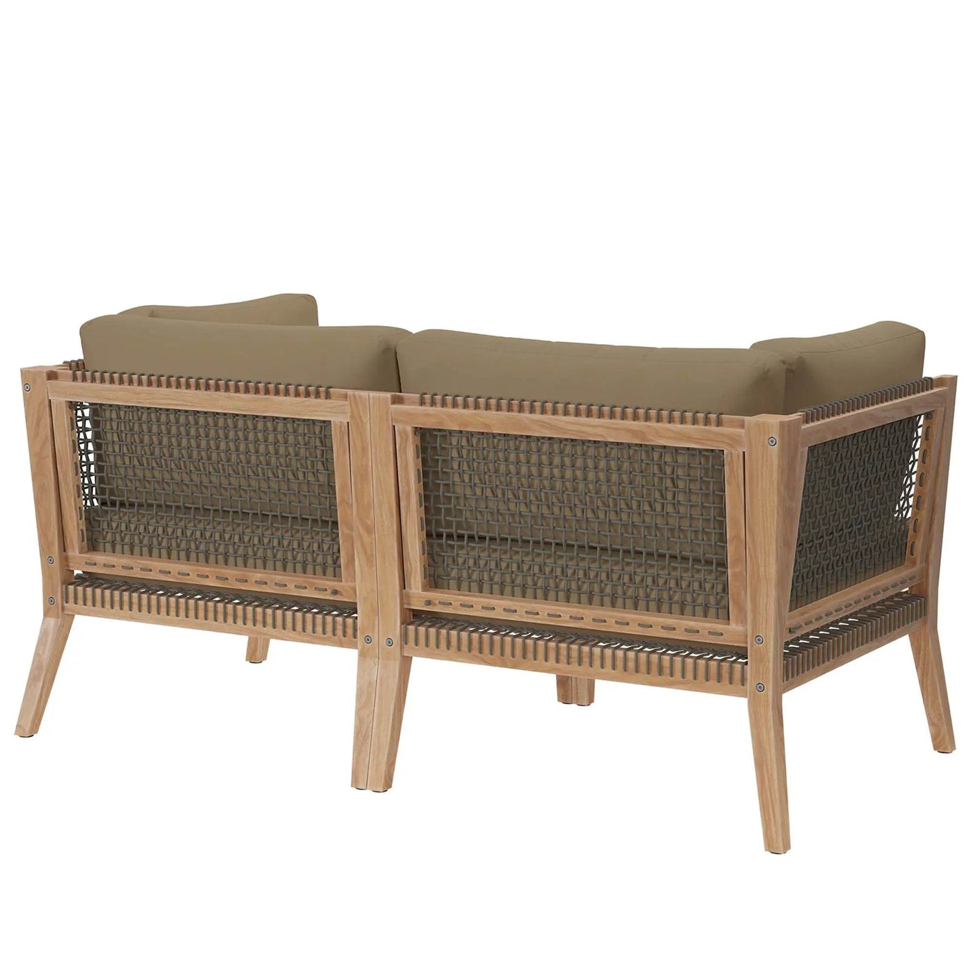 Clearwater Outdoor Patio Teak Wood Loveseat by Modway by HouseOfZazla