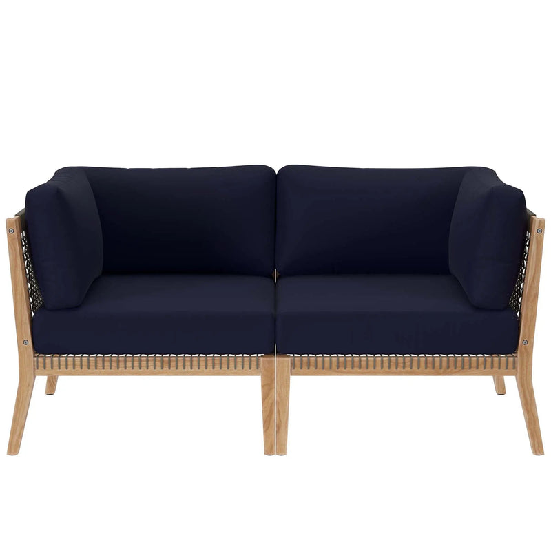Clearwater Outdoor Patio Teak Wood Loveseat by Modway by HouseOfZazla