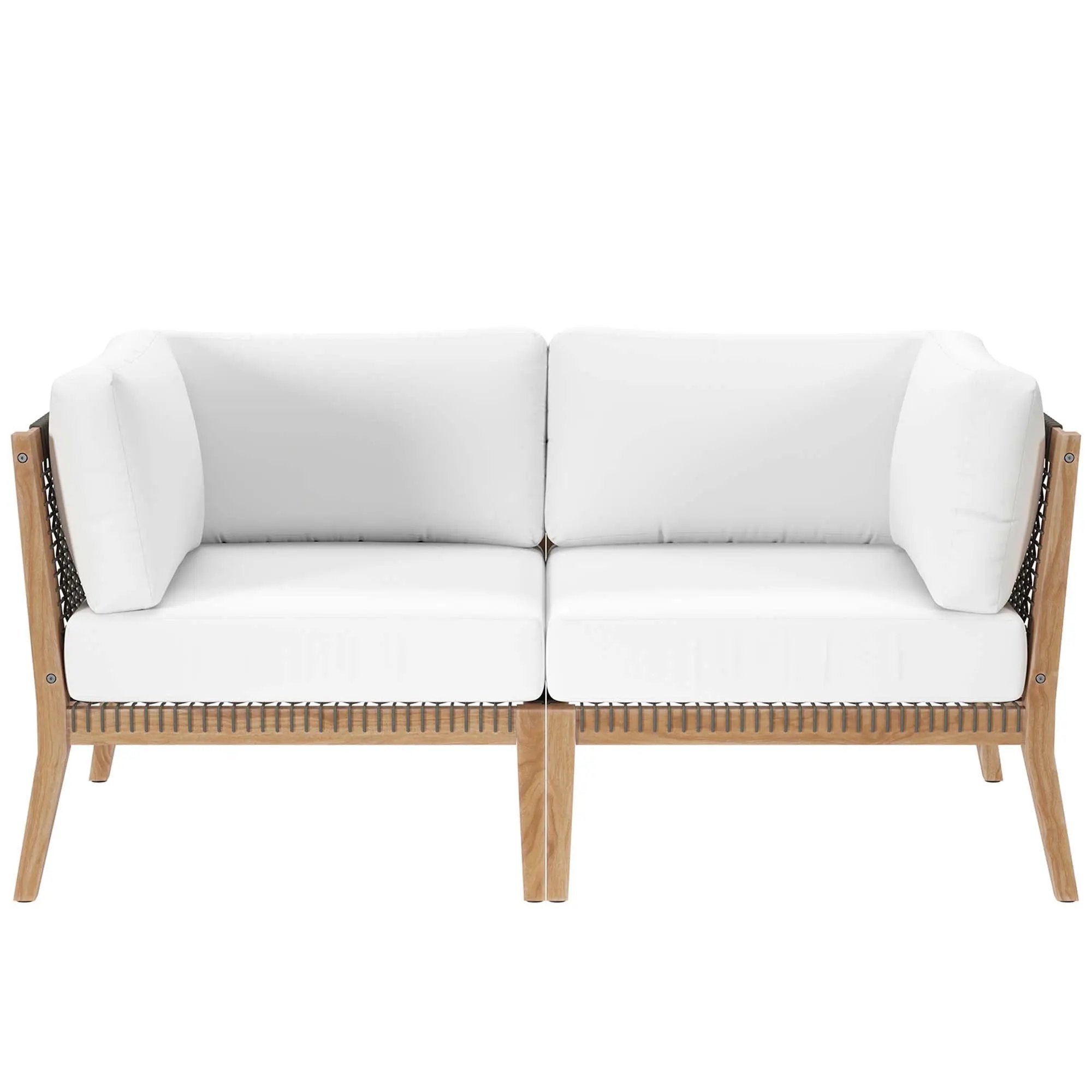 Clearwater Outdoor Patio Teak Wood Loveseat by Modway by HouseOfZazla