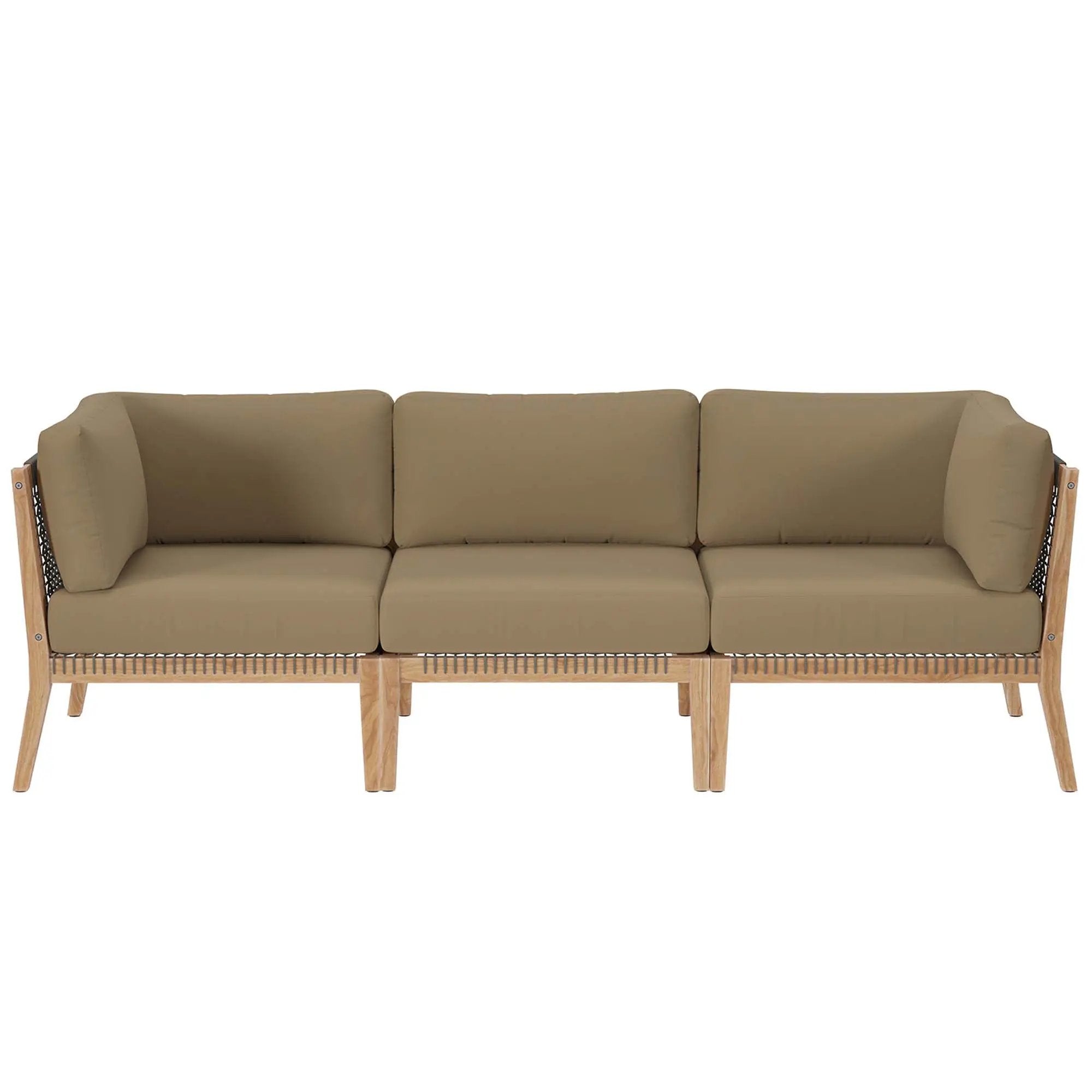 Clearwater Outdoor Patio Teak Wood Sofa by Modway by HouseOfZazla