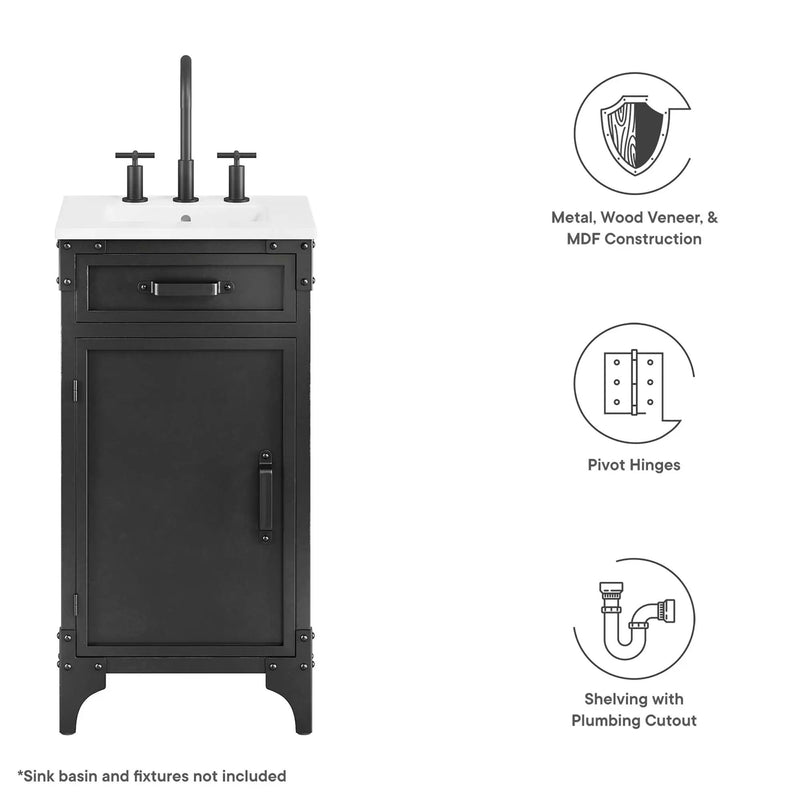 Steamforge 18" Bathroom Vanity Cabinet by HouseOfZazla