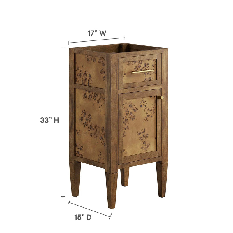 Elysian 18" Wood Bathroom Vanity Cabinet by HouseOfZazla