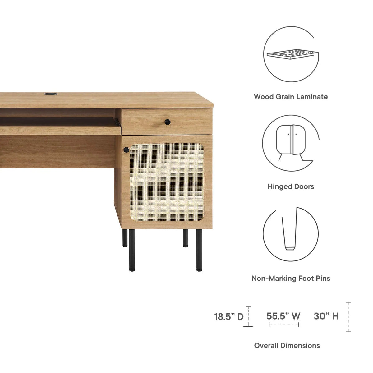 Chaucer Office Desk by Modway by HouseOfZazla