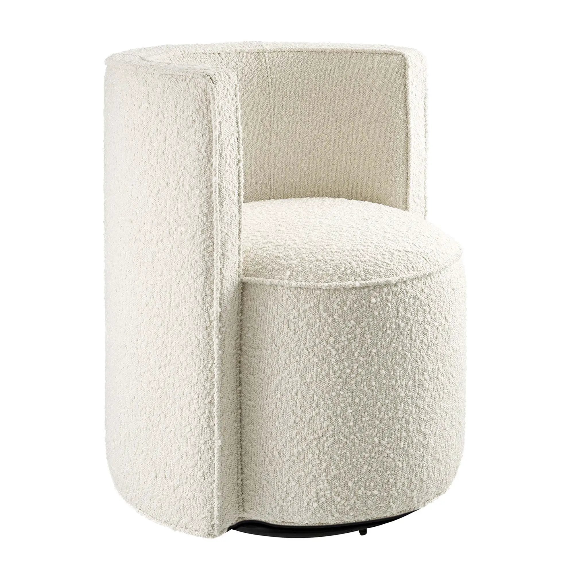 Della Boucle Fabric Swivel Chair by Modway by HouseOfZazla