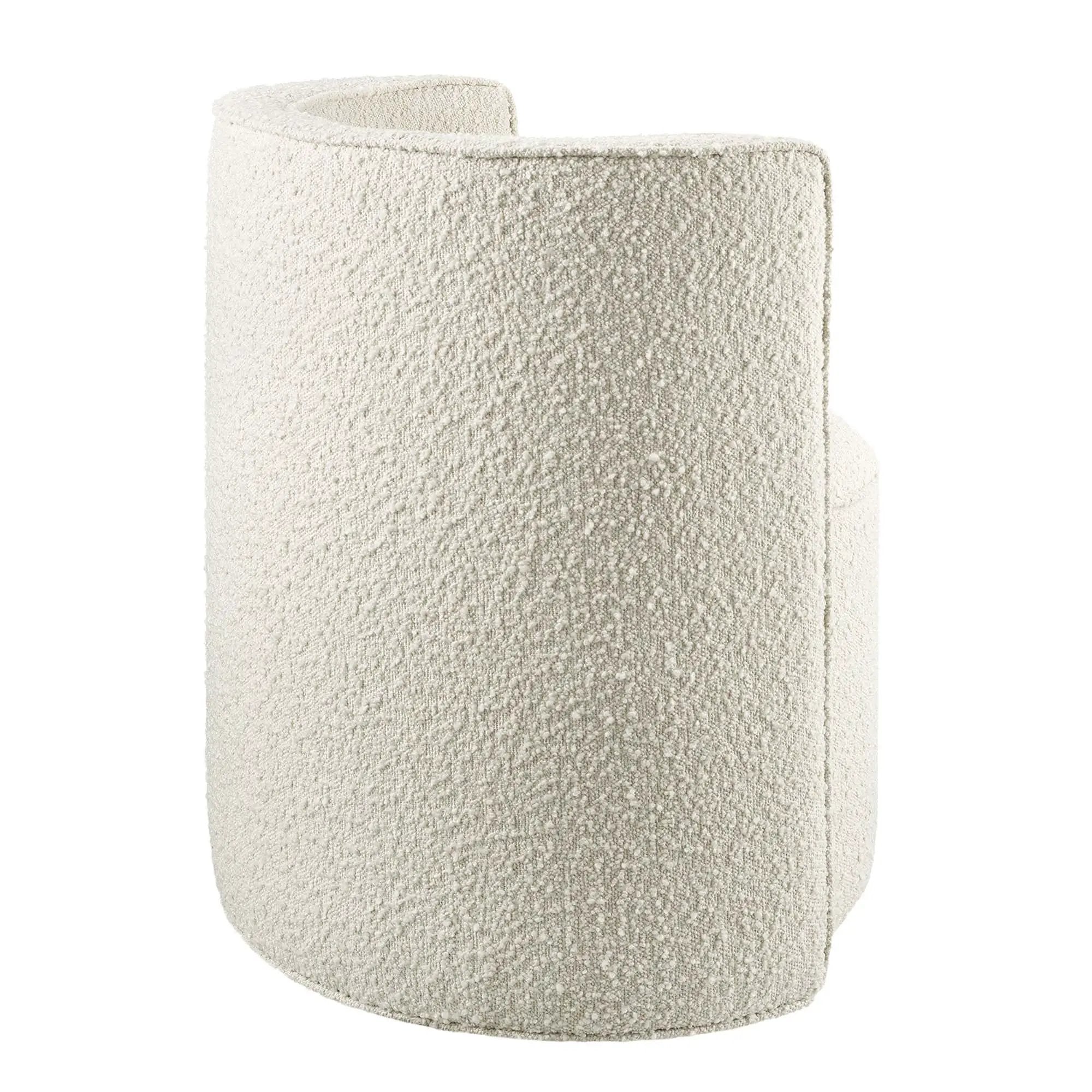 Della Boucle Fabric Swivel Chair by Modway by HouseOfZazla