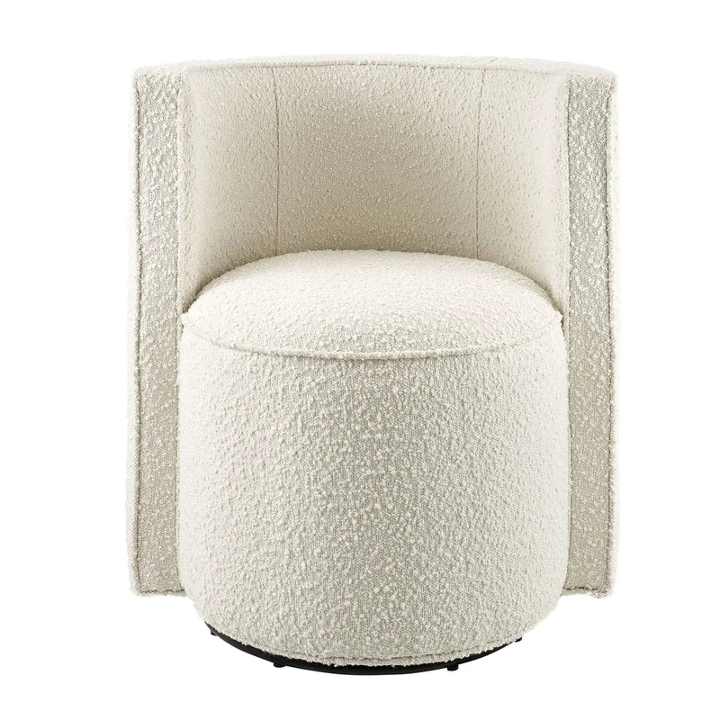 Della Boucle Fabric Swivel Chair by Modway by HouseOfZazla