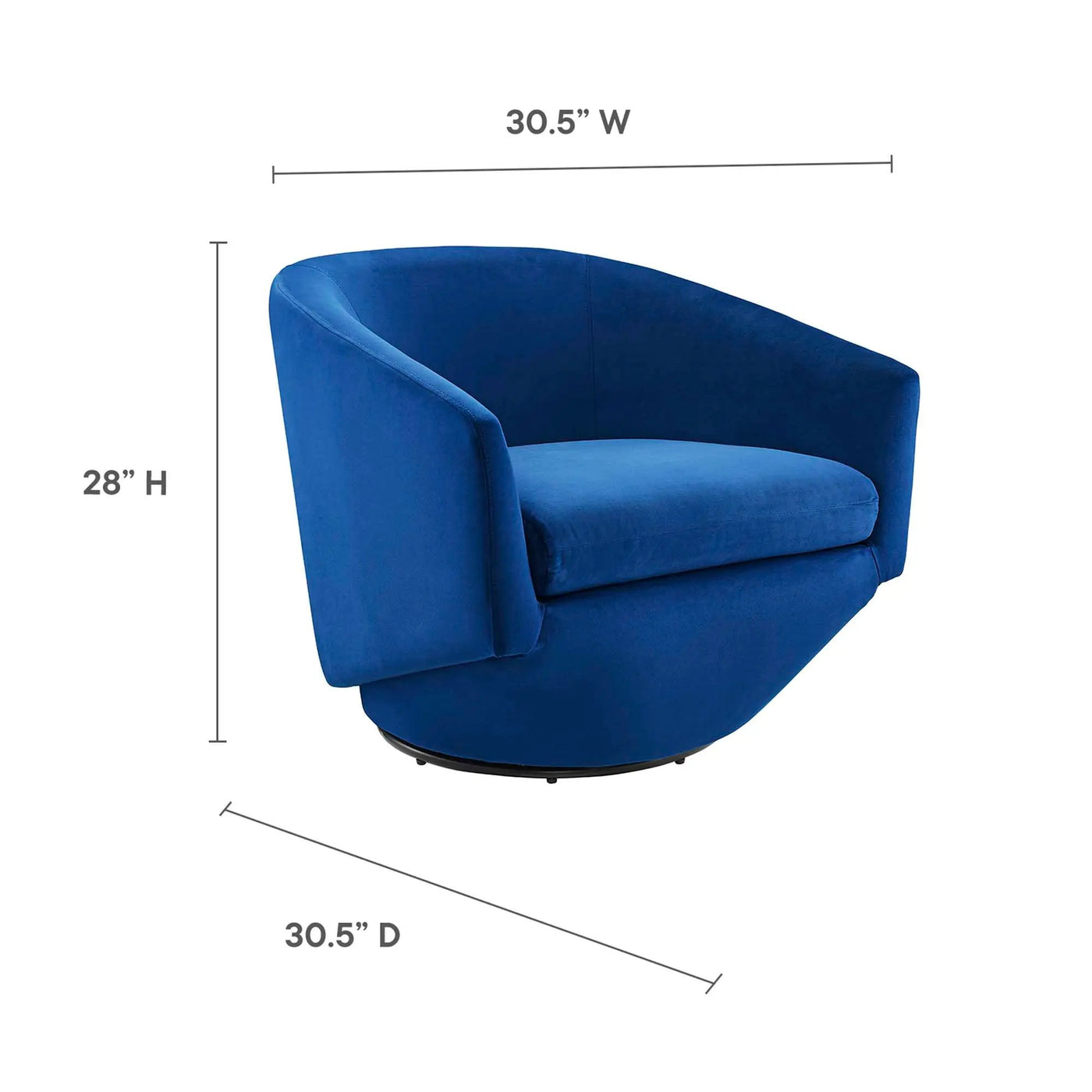 Series Performance Velvet Fabric Swivel Chair by Modway by HouseOfZazla