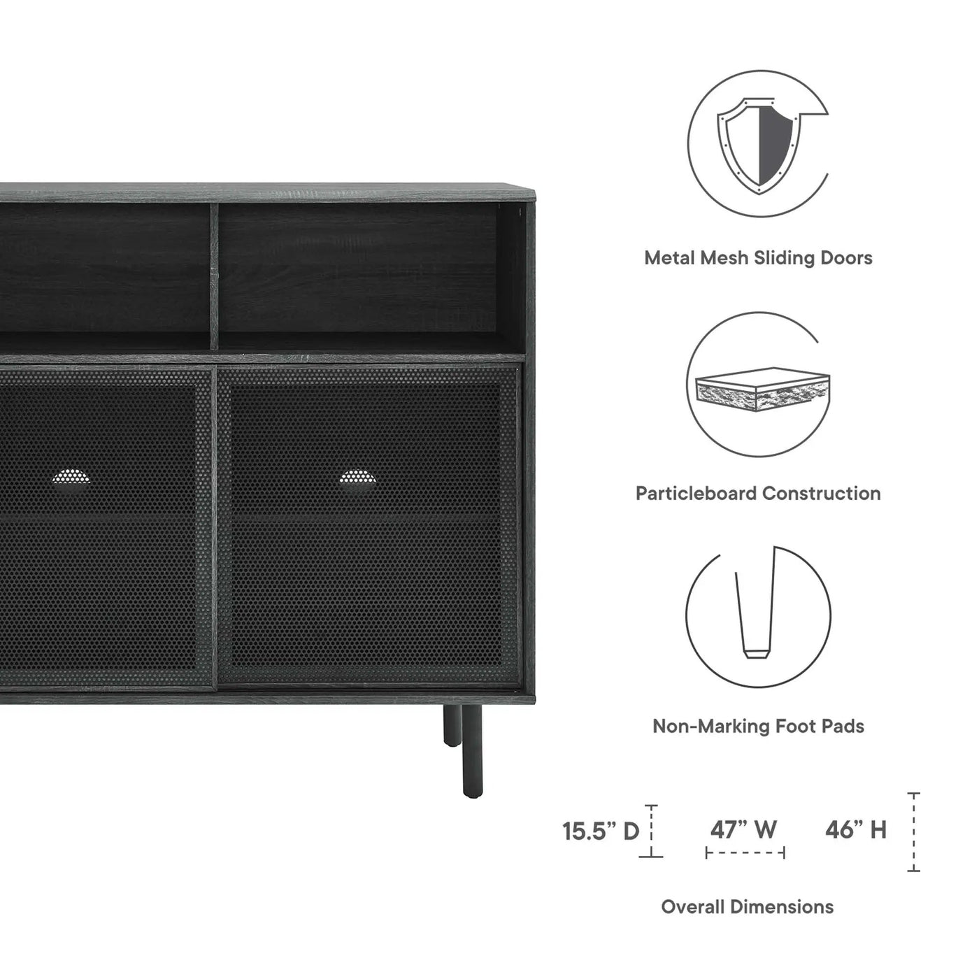 Kurtis 47" Display Cabinet by Modway by HouseOfZazla