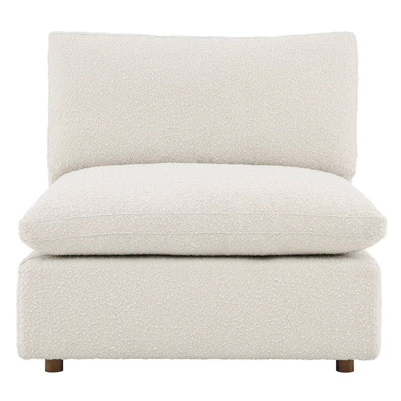 Commix Down Filled Overstuffed Boucle Fabric Armless Chair by Modway by HouseOfZazla