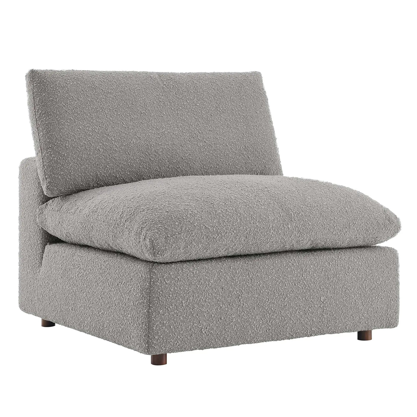 Commix Down Filled Overstuffed Boucle Fabric Armless Chair by Modway by HouseOfZazla