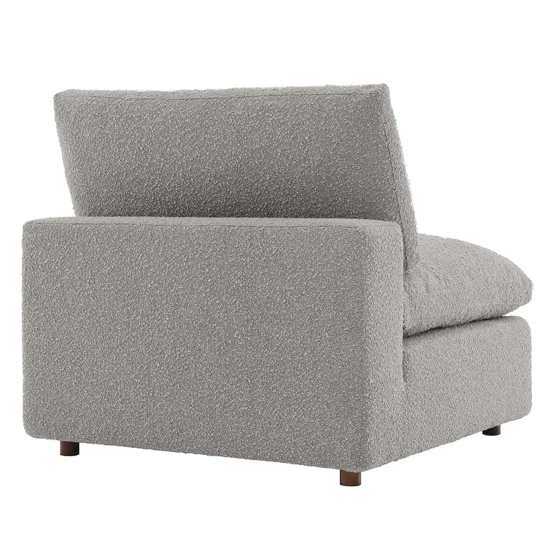 Commix Down Filled Overstuffed Boucle Fabric Armless Chair by Modway by HouseOfZazla
