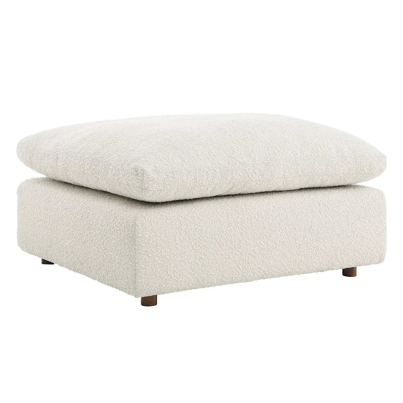 Commix Down Filled Overstuffed Boucle Fabric Ottoman by Modway by HouseOfZazla