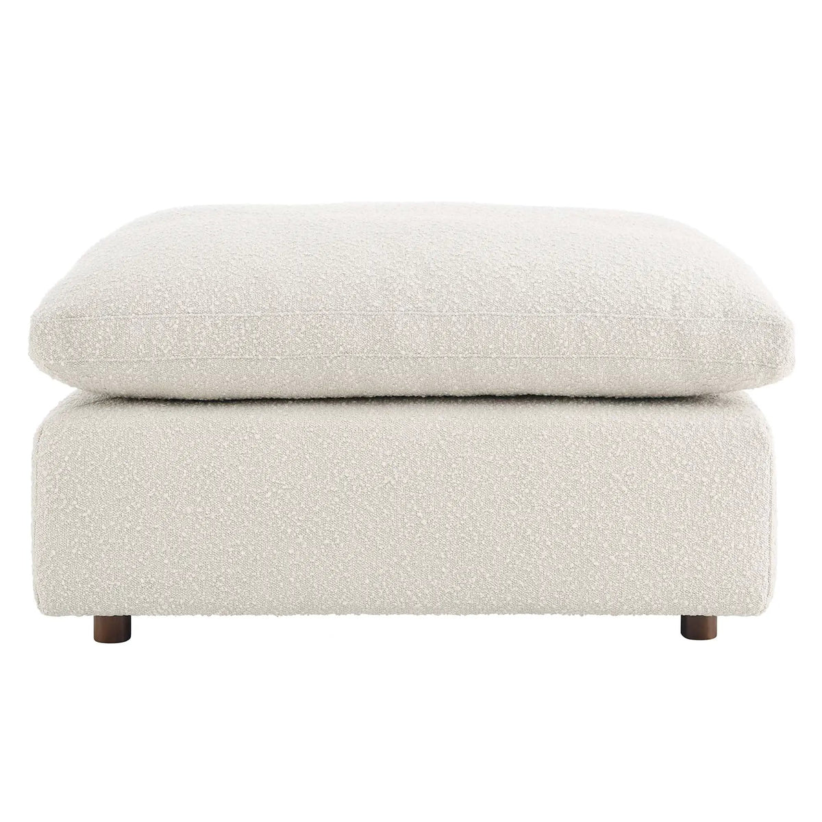 Commix Down Filled Overstuffed Boucle Fabric Ottoman by Modway by HouseOfZazla