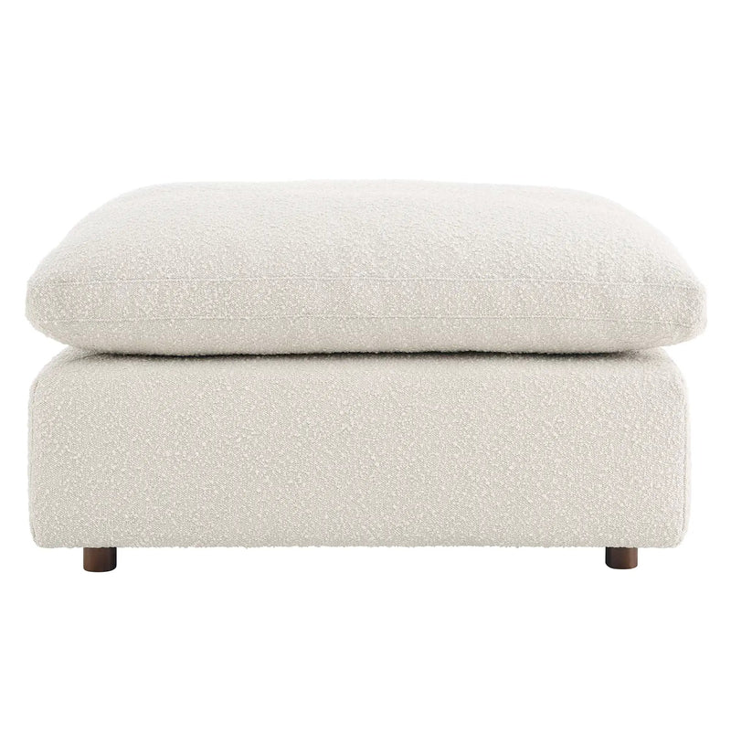 Commix Down Filled Overstuffed Boucle Fabric Ottoman by Modway by HouseOfZazla