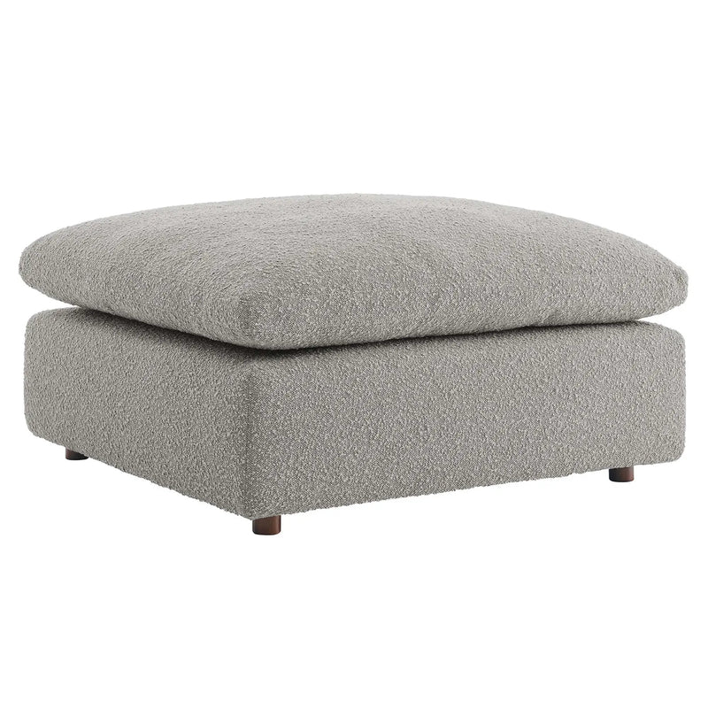 Commix Down Filled Overstuffed Boucle Fabric Ottoman by Modway by HouseOfZazla