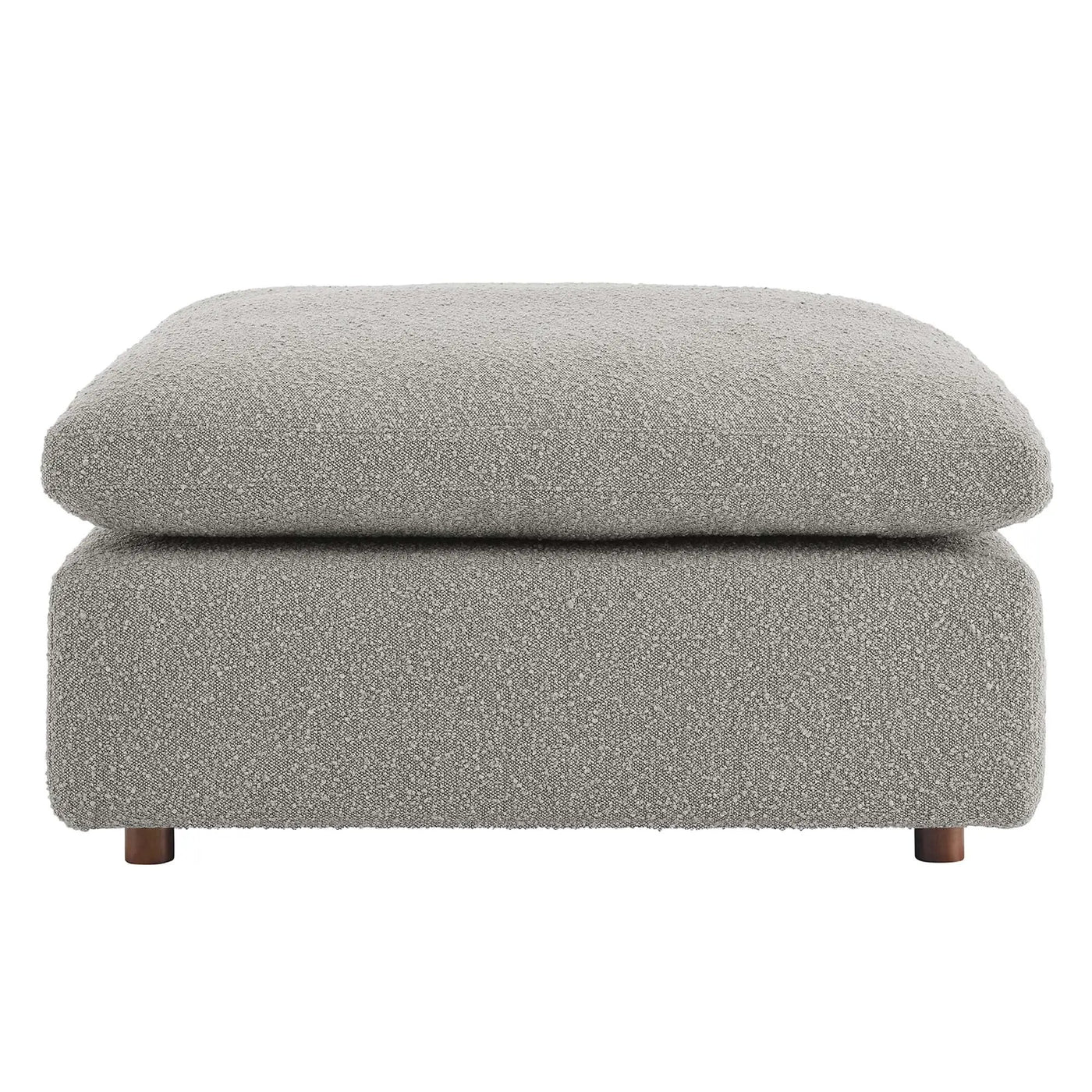 Commix Down Filled Overstuffed Boucle Fabric Ottoman by Modway by HouseOfZazla