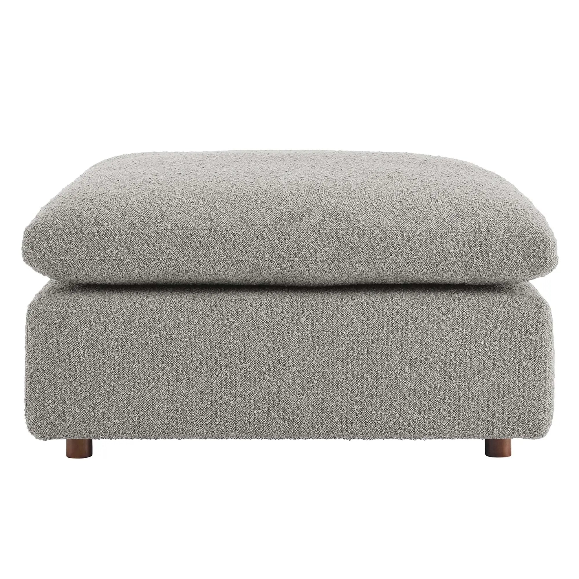 Commix Down Filled Overstuffed Boucle Fabric Ottoman by Modway by HouseOfZazla