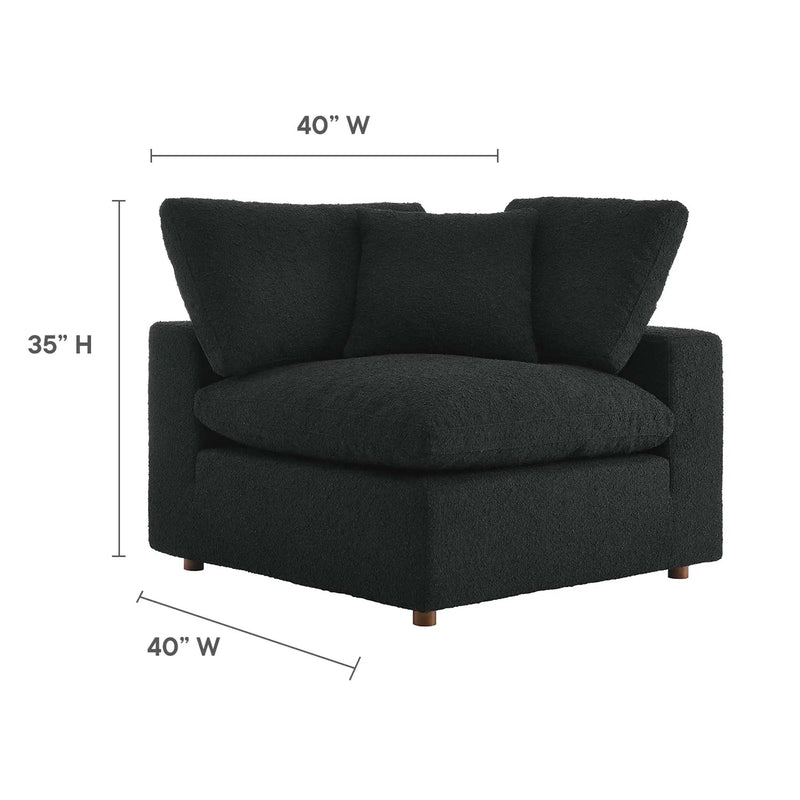 Commix Down Filled Overstuffed Boucle Fabric Corner Chair by Modway by HouseOfZazla