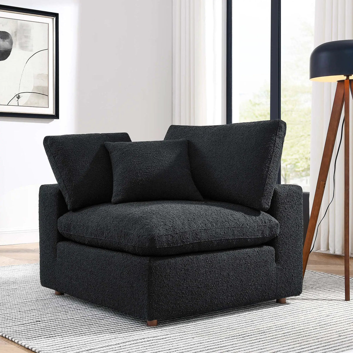 Commix Down Filled Overstuffed Boucle Fabric Corner Chair by Modway by HouseOfZazla