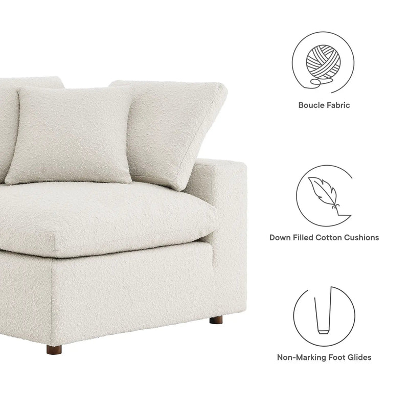 Commix Down Filled Overstuffed Boucle Fabric Corner Chair by Modway by HouseOfZazla