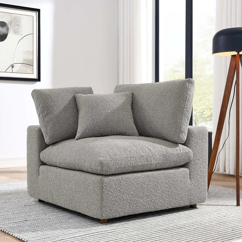 Commix Down Filled Overstuffed Boucle Fabric Corner Chair by Modway by HouseOfZazla