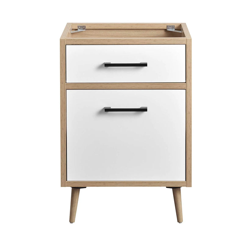 Maverick 24" Bathroom Vanity Cabinet Oak White by HouseOfZazla