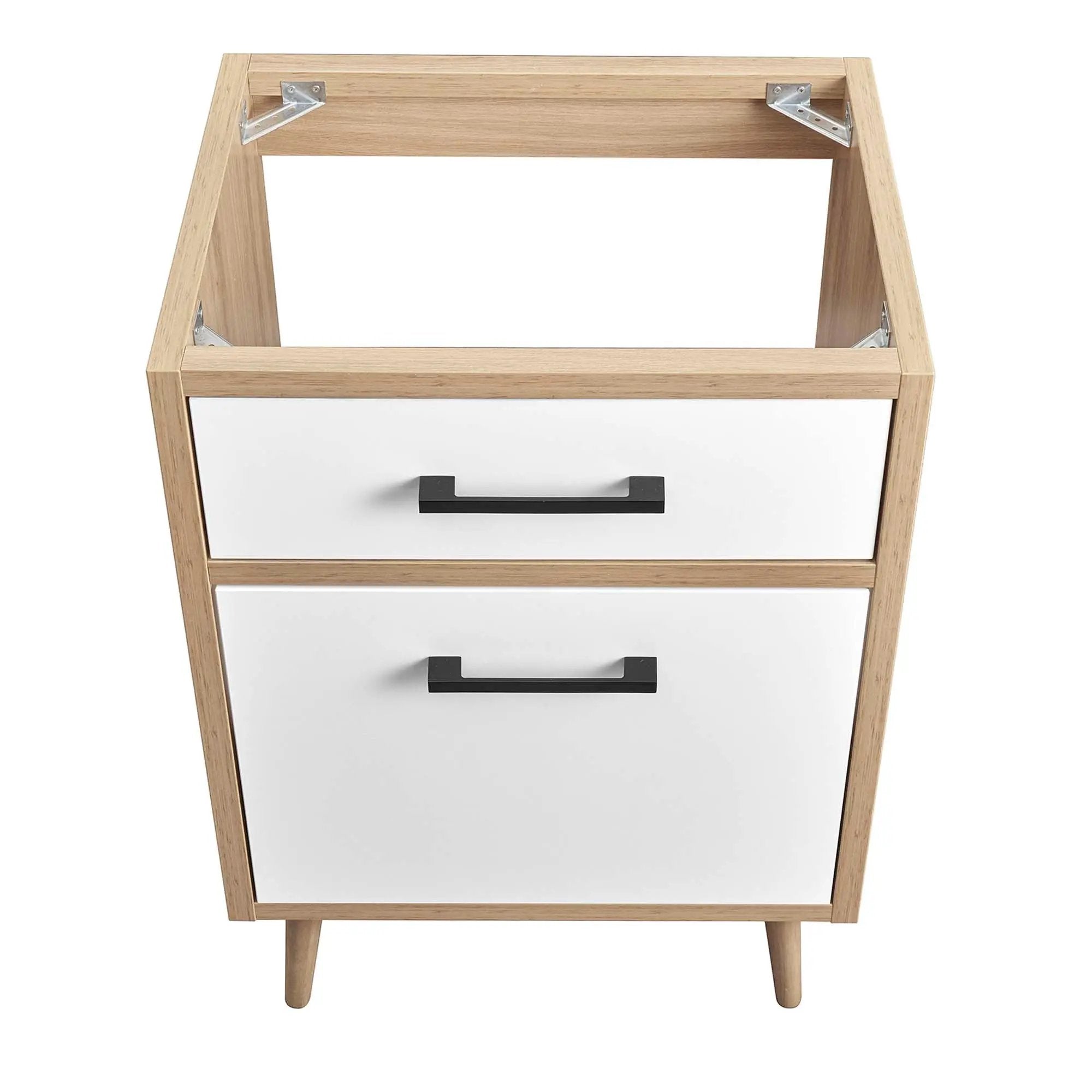 Maverick 24" Bathroom Vanity Cabinet Oak White by HouseOfZazla