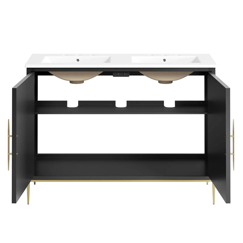 Awaken 48" Double Sink Bathroom Vanity by Modway by HouseOfZazla