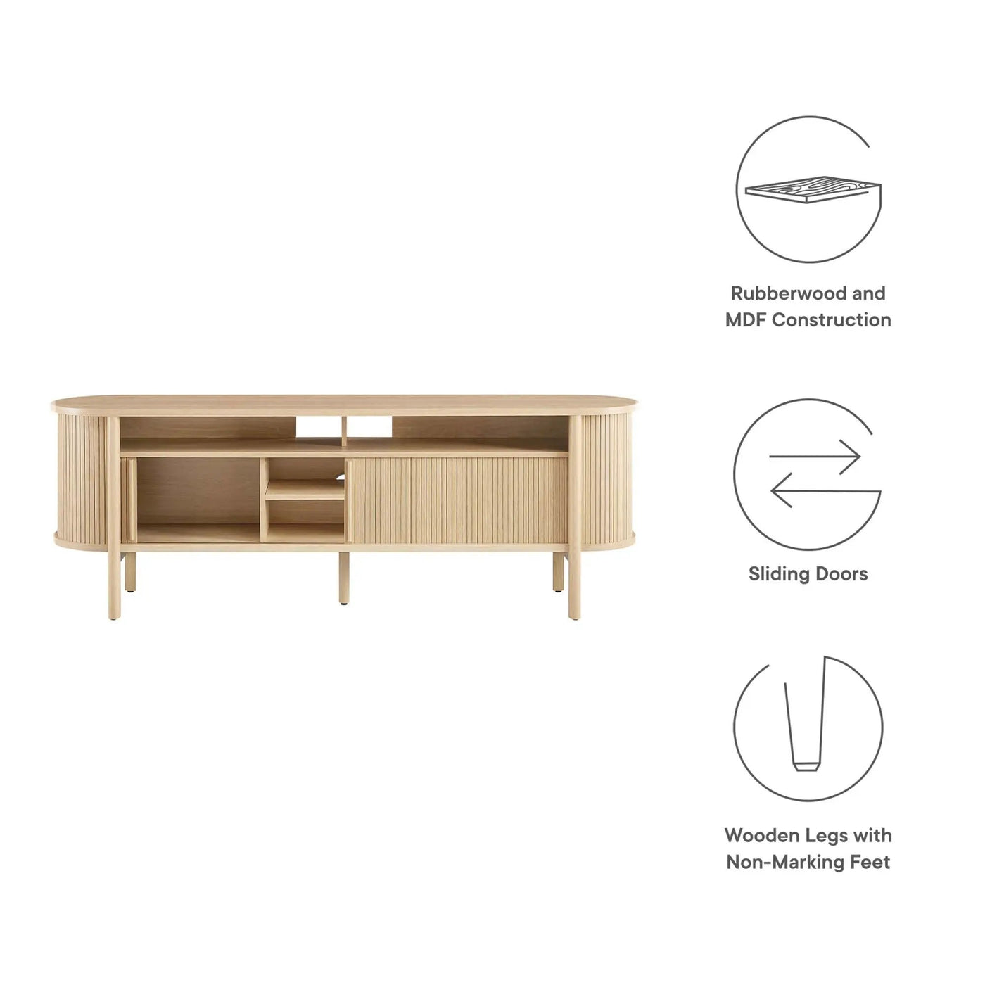Cadence 71" Curved TV Stand by Modway by HouseOfZazla