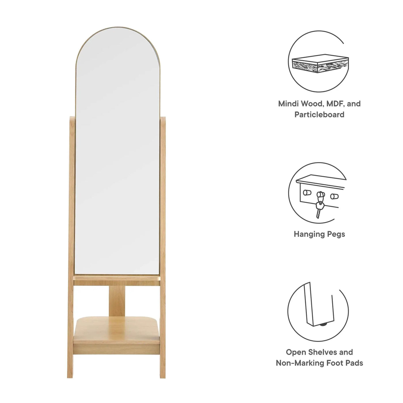 Ascend Standing Mirror by Modway by HouseOfZazla