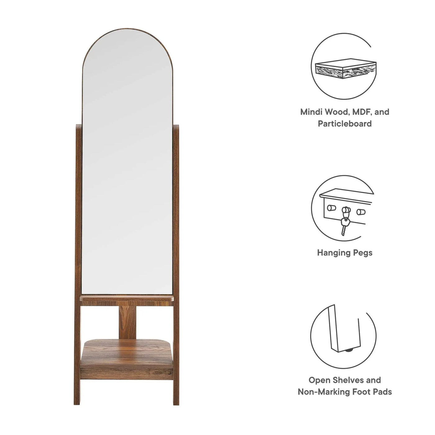 Ascend Standing Mirror by Modway by HouseOfZazla