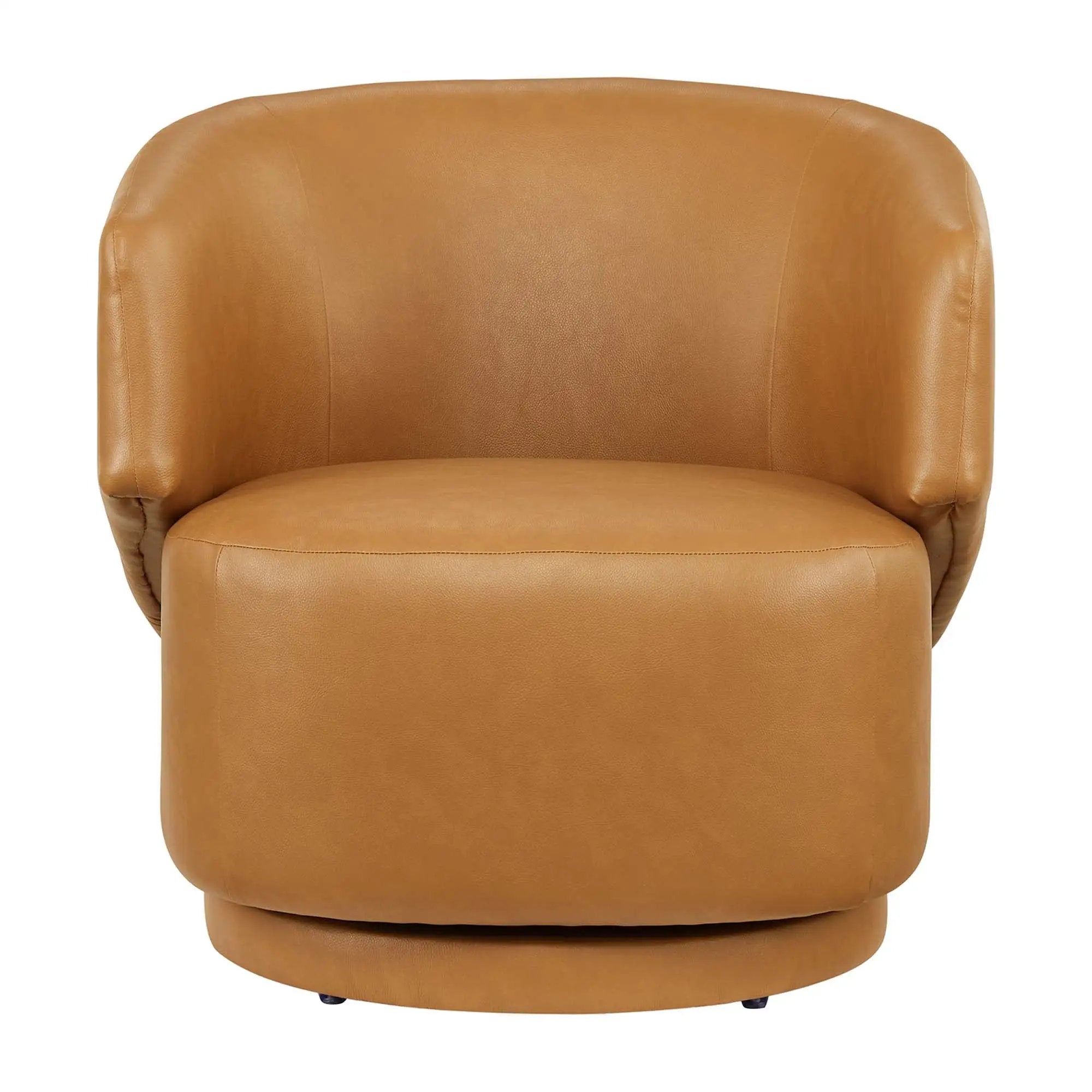 Celestia Vegan Leather Fabric and Wood Swivel Chair by Modway by HouseOfZazla