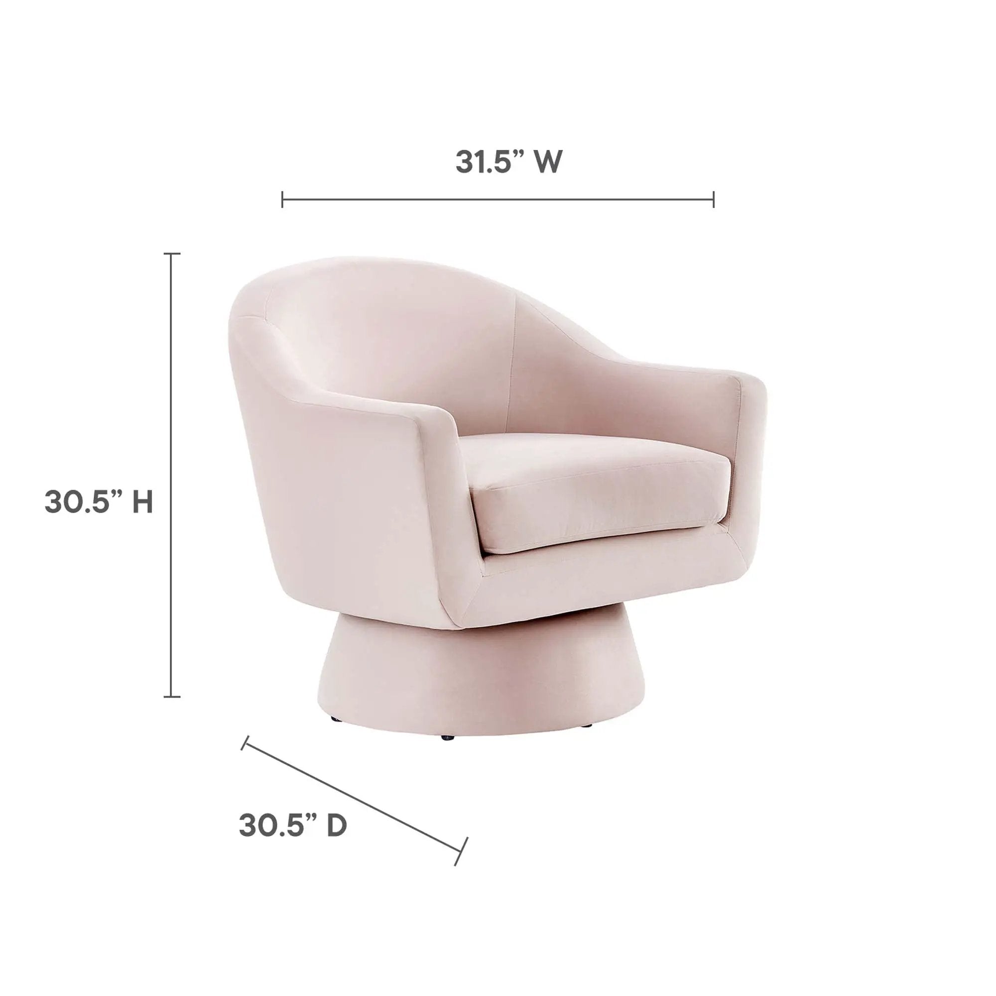 Astral Performance Velvet Fabric and Wood Swivel Chair by Modway by HouseOfZazla