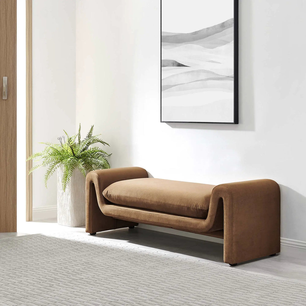 Waverly Performance Velvet Bench by Modway by HouseOfZazla