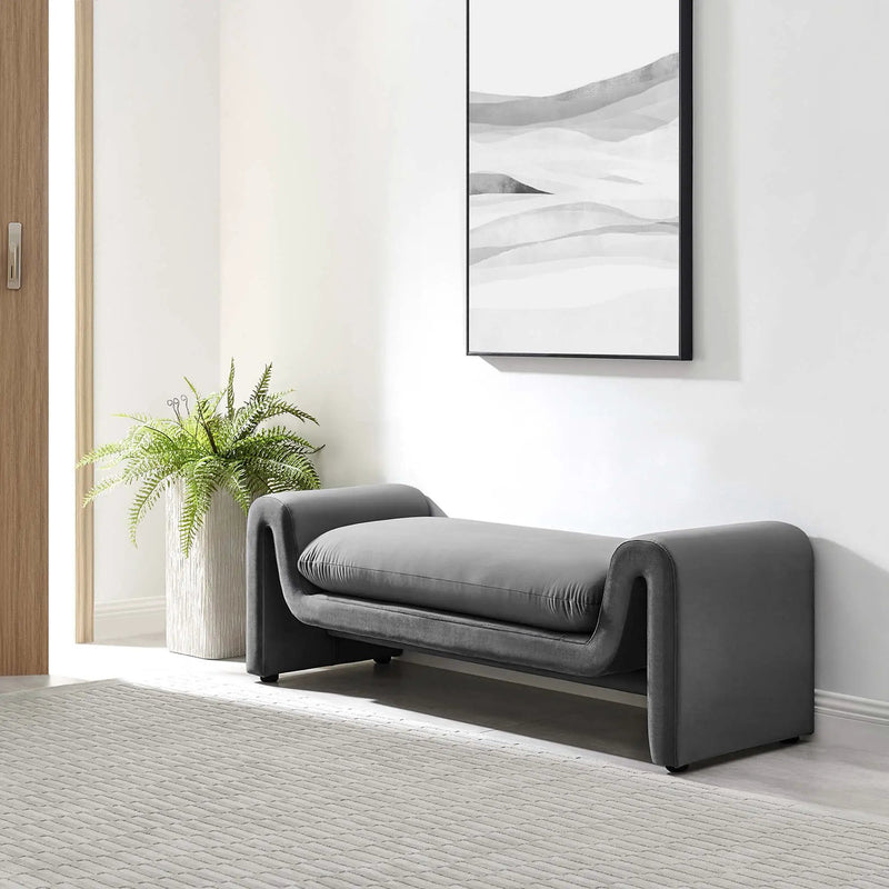 Waverly Performance Velvet Bench by Modway by HouseOfZazla