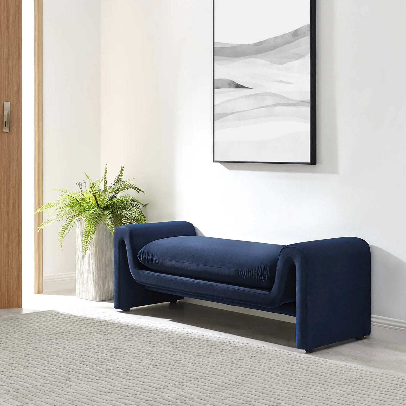Waverly Performance Velvet Bench by Modway by HouseOfZazla