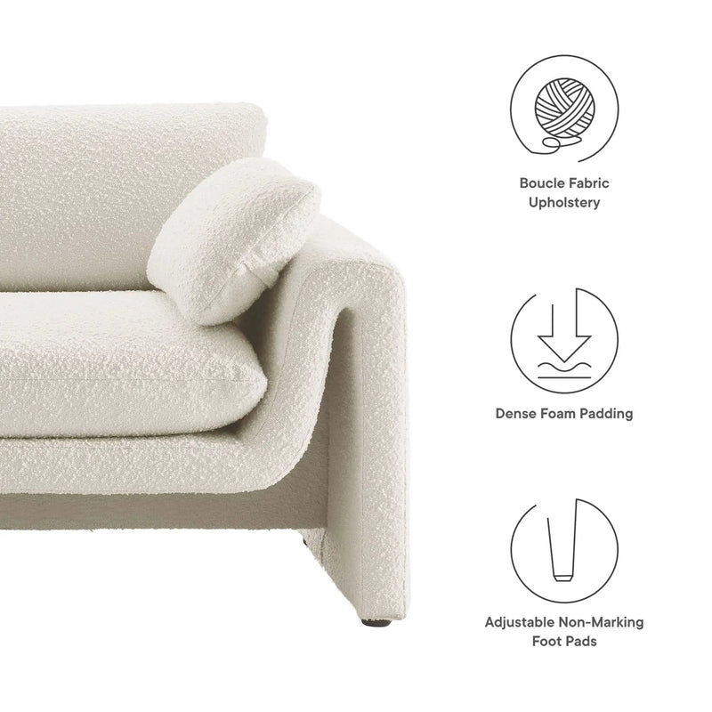 Waverly Boucle Fabric Sofa by Modway by HouseOfZazla