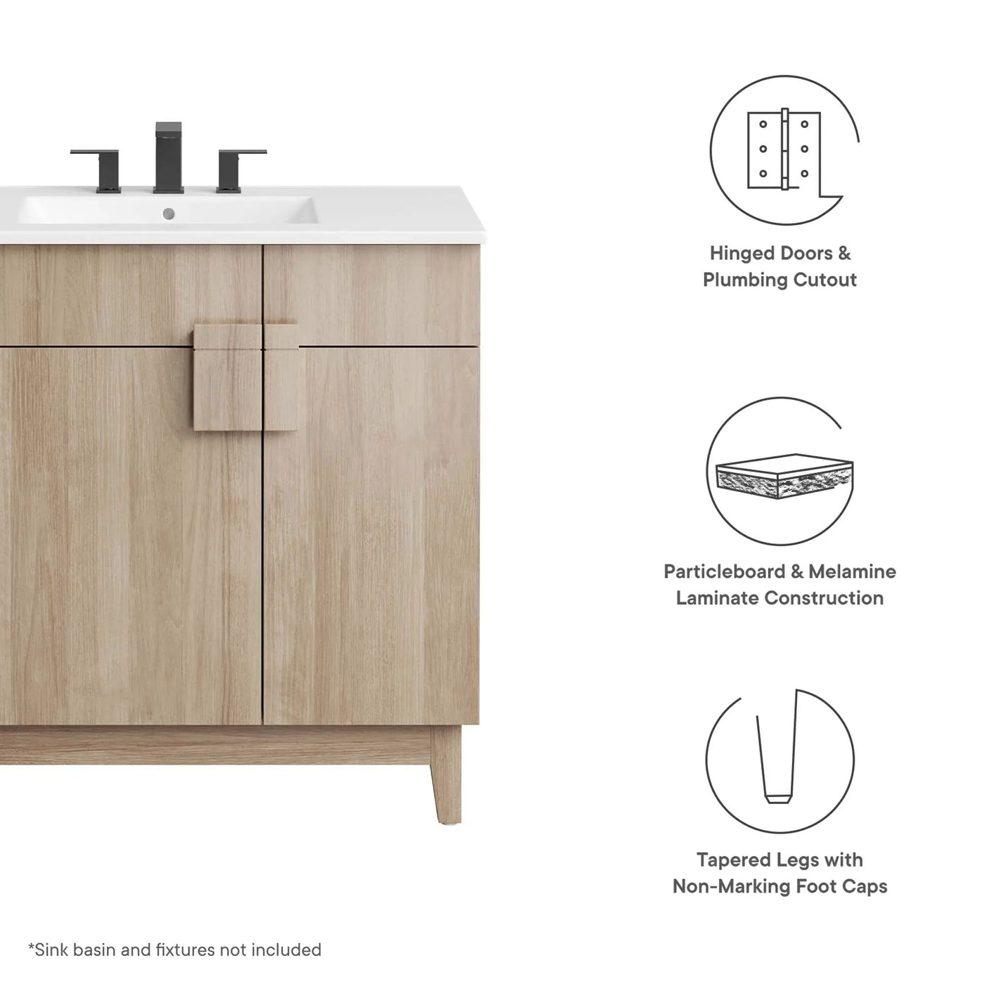 Miles 36" Bathroom Vanity Cabinet by Modway by HouseOfZazla