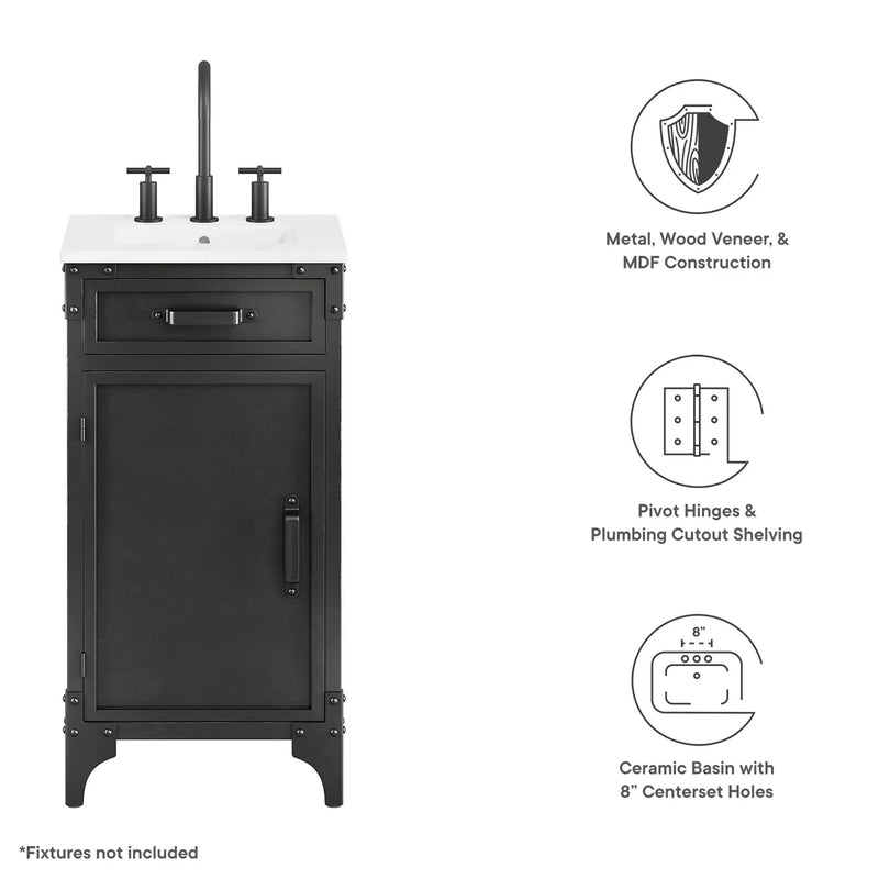 Steamforge 18" Bathroom Vanity by Modway by HouseOfZazla