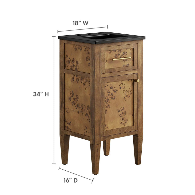 Elysian 18" Wood Bathroom Vanity by Modway by HouseOfZazla