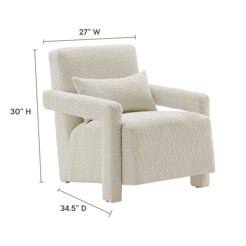 Mirage Boucle Upholstered Armchair by Modway by HouseOfZazla