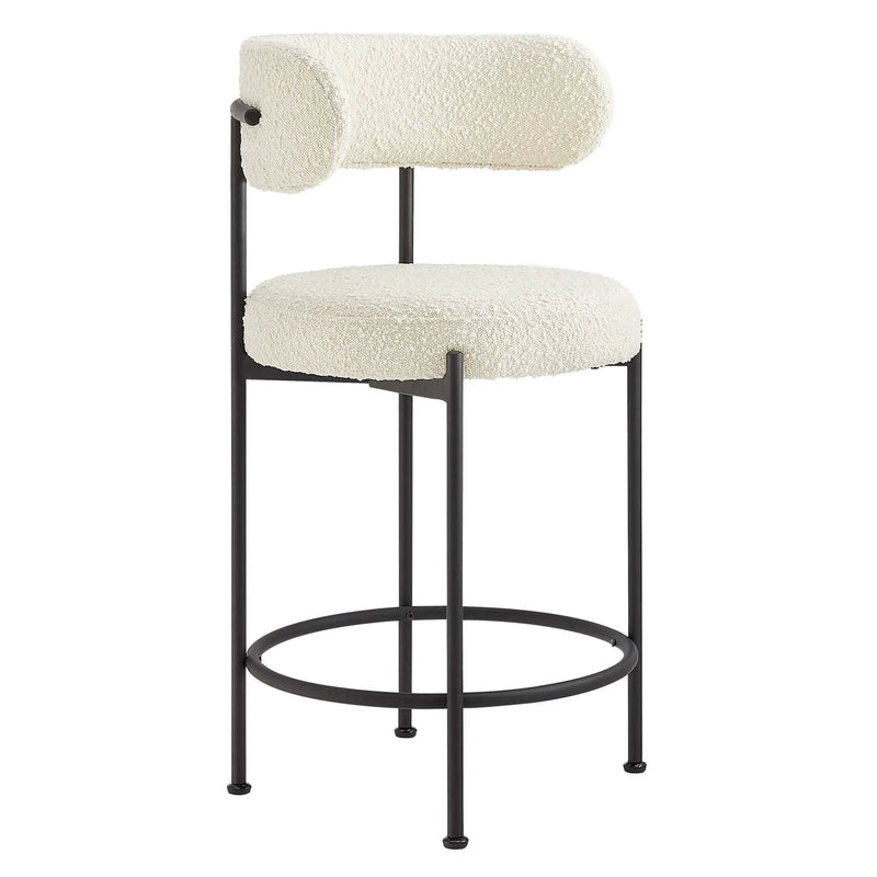 Albie Boucle Fabric Counter Stools Set of 2 by Modway by HouseOfZazla