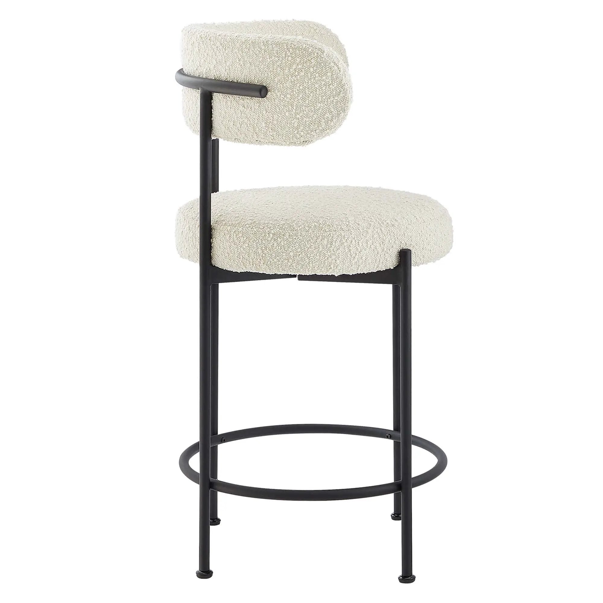 Albie Boucle Fabric Counter Stools Set of 2 by Modway by HouseOfZazla
