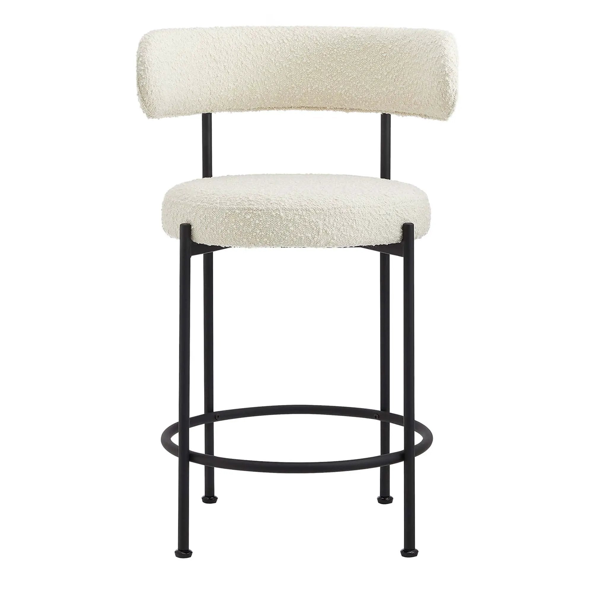 Albie Boucle Fabric Counter Stools Set of 2 by Modway by HouseOfZazla