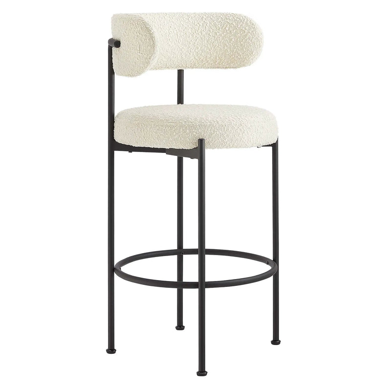 Albie Boucle Fabric Bar Stools Set of 2 by Modway by HouseOfZazla