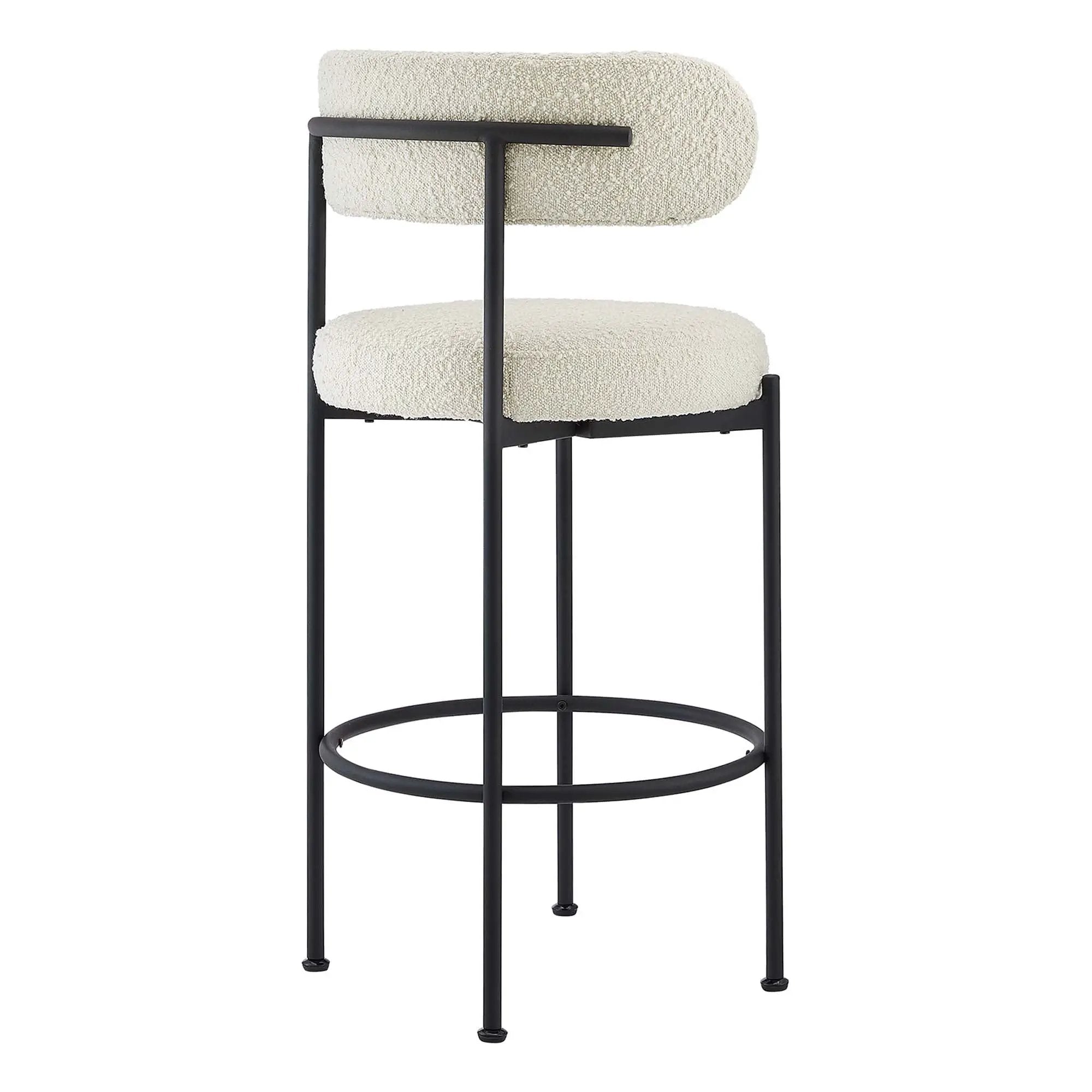 Albie Boucle Fabric Bar Stools Set of 2 by Modway by HouseOfZazla