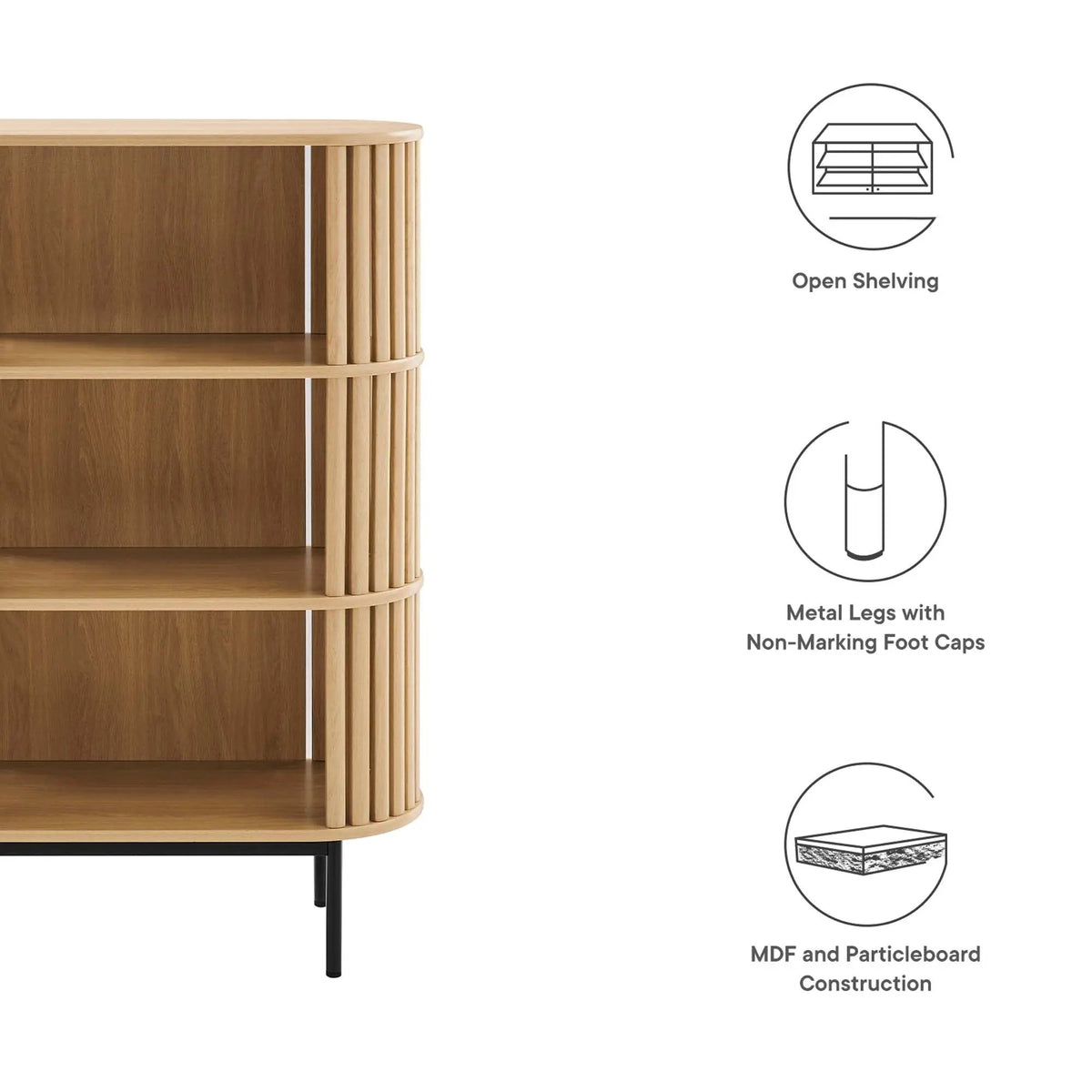 Fortitude Three Tier Display Cabinet by Modway by HouseOfZazla