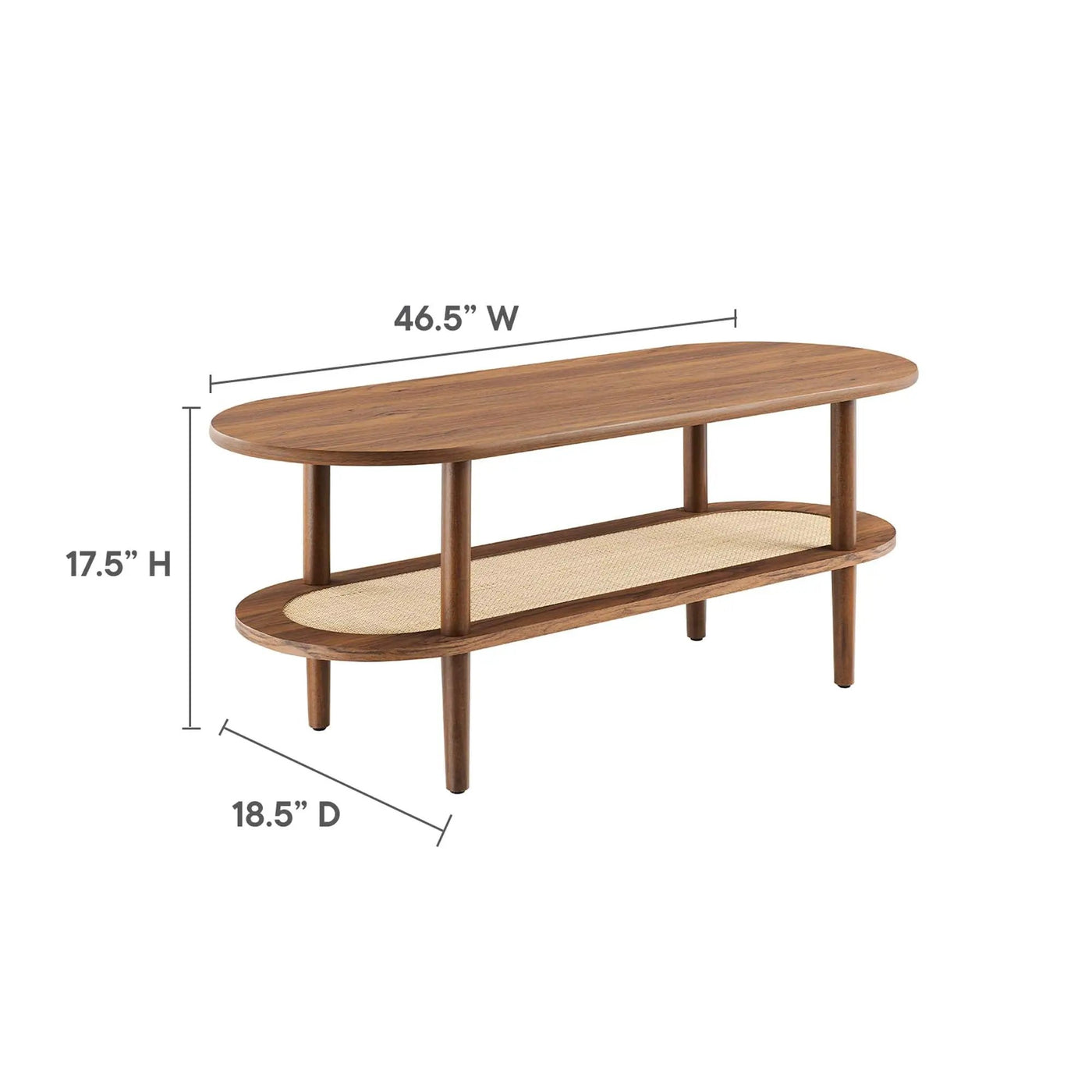 Torus Oval Coffee Table by Modway by HouseOfZazla