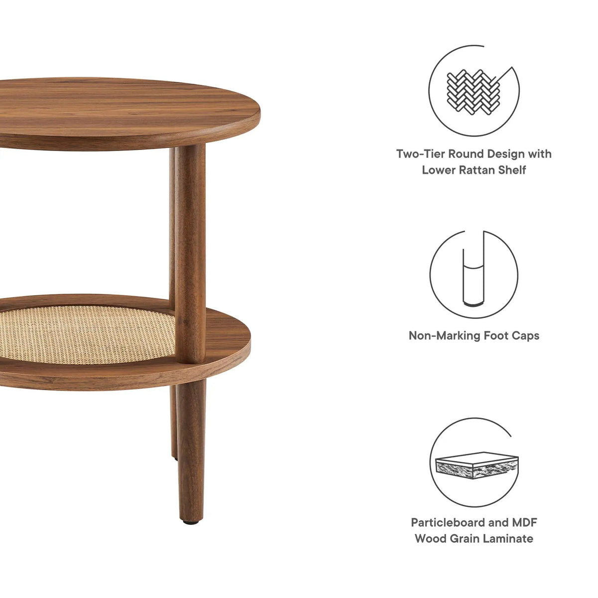 Torus Round Side Table by Modway by HouseOfZazla